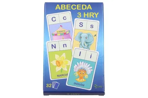 Hračky společenské hry WIKY - karty abeceda