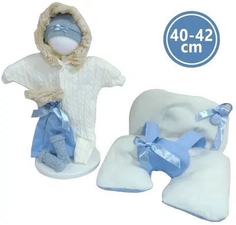 Hračky panenky LLORENS - M740-77 obleček pro panenku miminko NEW BORN velikosti 40-42 cm