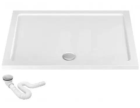 Sprchové vaničky Sprchová vanička Rea Savoy 80x100 cm bílá