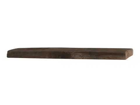Regály a poličky Hnědá dřevěná retro nástěnná polička Grimaud - 61*14*4cm Chic Antique 41054800 (41548-00)