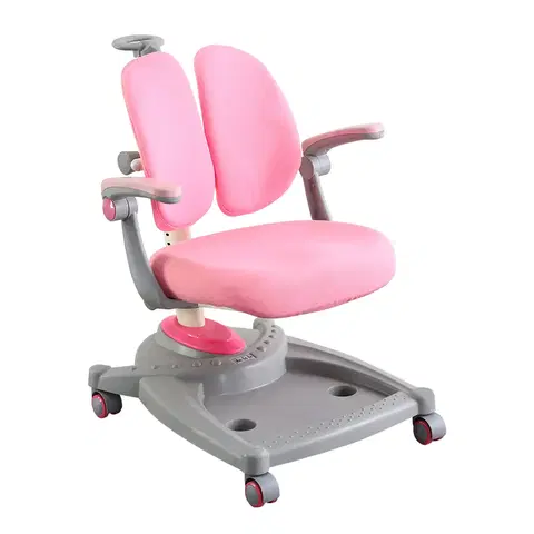 Dětské stoly a židle Dětská rostoucí židle ABIGAIL Růžová