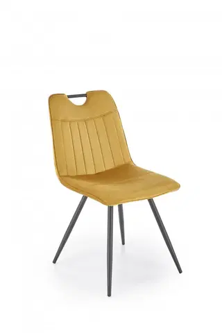 Jídelní sety Jídelní židle K521 Halmar Hořčicová