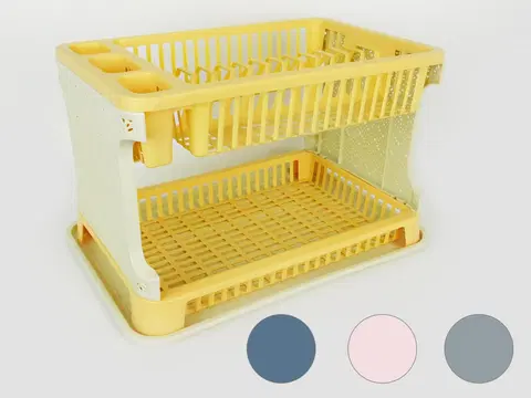 Odkapávače nádobí PROHOME - Odkapávač na nádobí-2patra různé barvy