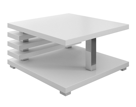 Konferenční stolky Konferenční stolek MANDULIS, bílý mat