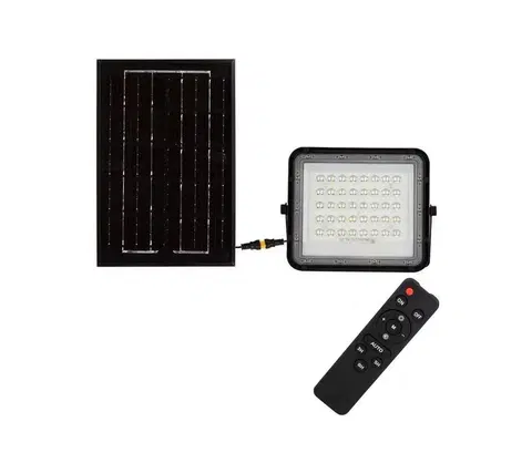 LED osvětlení  LED Venkovní solární reflektor LED/6W/3,2V IP65 6400K černá + DO 