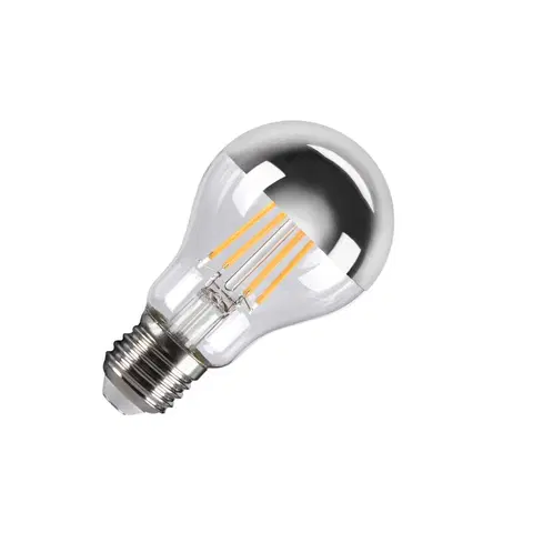LED žárovky SLV BIG WHITE A60 E27 Mirrorhead LED světelný zdroj chromový 7,5 W 2700 K CRI 90 180° 1005305