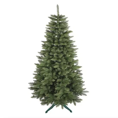 Vánoční stromky Nádherný umělý vánoční stromeček smrk klasický 220 cm