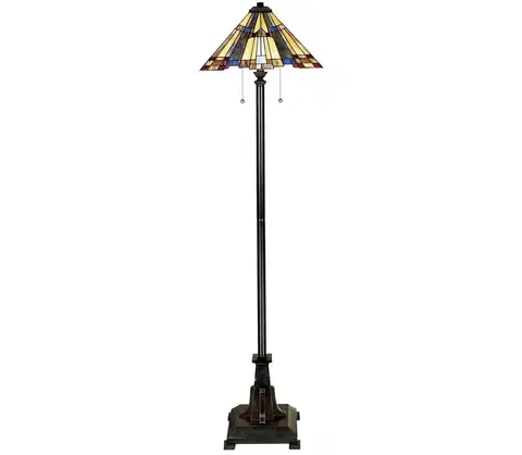 Lampy Elstead Elstead QZ-INGLENOOK-FL - Stojací lampa INGLENOOK 2xE27/60W/230V 