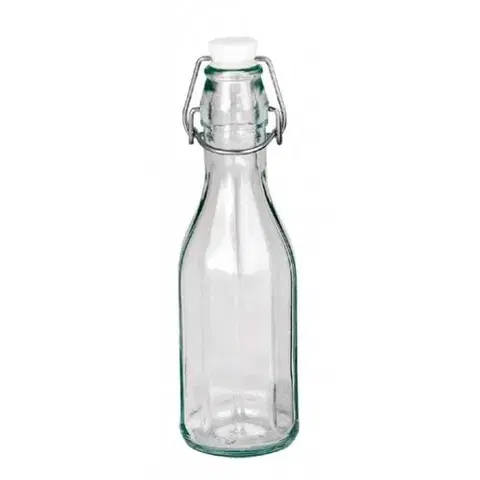 Lahve na mléko a sirupy Skleněná láhev s clip uzávěrem, 0,5 l, 6 ks