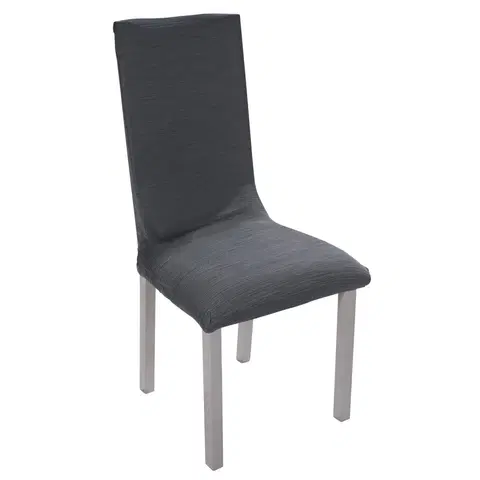 Přehozy Pružný jednobarevný potah na židli, sedák nebo sedák + opěrka