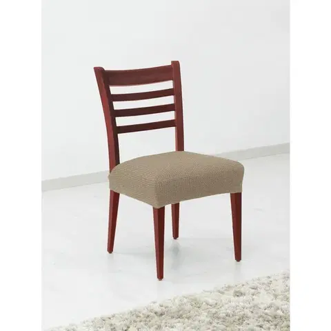 Židle Potah elastický na sedák židle, komplet 2 ks Denia, oříškový
