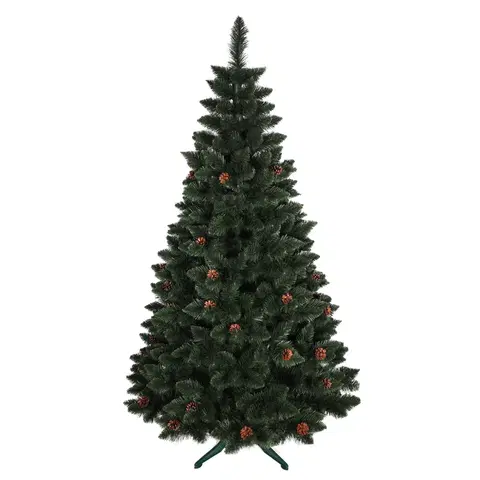 Vánoční stromky Vánoční borovice se šiškami 220 cm