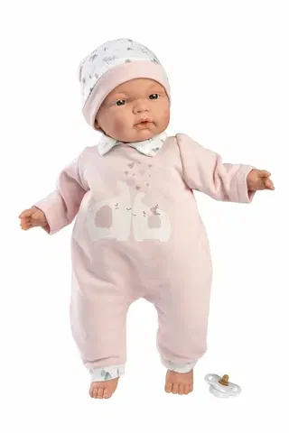 Hračky panenky LLORENS - 13848 JOELLE - realistická panenka miminko s měkkým látkovým tělem - 38 cm
