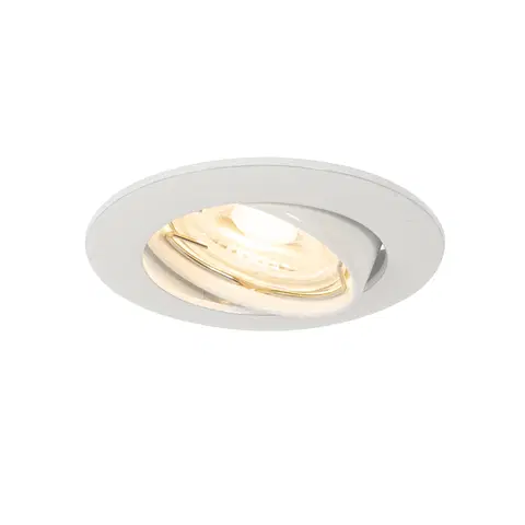 Podhledove svetlo Moderní vestavné bodové svítidlo bílé 35mm sklopné - Edu
