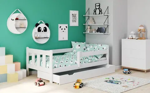 Dětské postýlky HALMAR Dětská postel se zásuvkou Marietta bílá