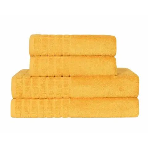 Ručníky Modalový ručník nebo osuška, Modal, žlutá 70 x 140 cm