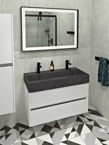 Koupelnový nábytek SAPHO Koupelnový set NIRONA 100, bílá KSET-063