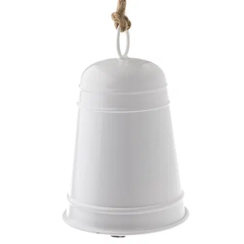 Domovní alarmy Kovový zvonek Ringle bílá, 12 x 20 cm