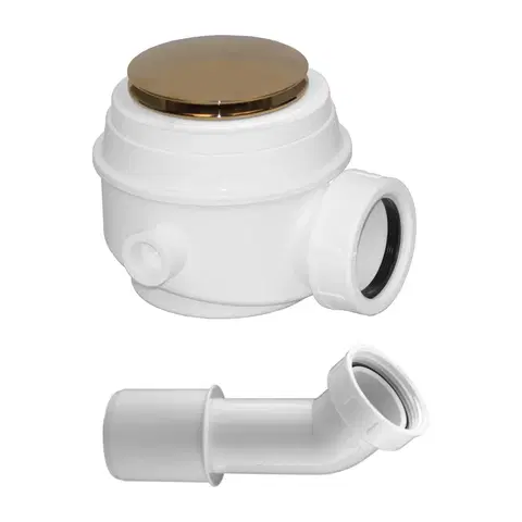 Sifony k pračkám OMNIRES sifon pro vany a sprchové vaničky průměr 52 mm, zlatá /GL/ WB01XGL