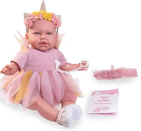 Hračky panenky ANTONIO JUAN - 81275 Můj první REBORN ALEJANDRA - realistická panenka s měkkým látkovým tělem