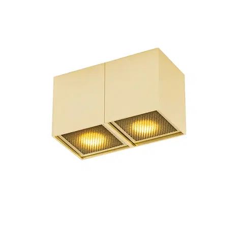 Bodova svetla Designová bodová zlatá 2-světlá - Qubo Honey