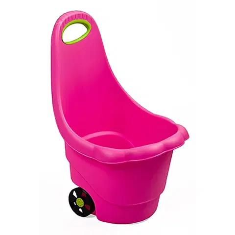 Hračky na zahradu BAYO - Dětský multifunkční vozík Sedmikráska 60 cm růžový