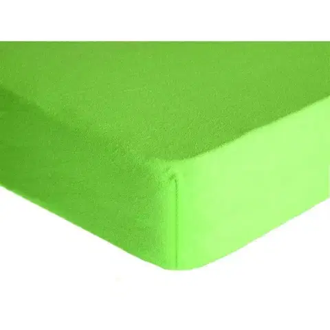 Prostěradla Forbyt, Prostěradlo, Froté Premium, zelené 180 x 200 cm