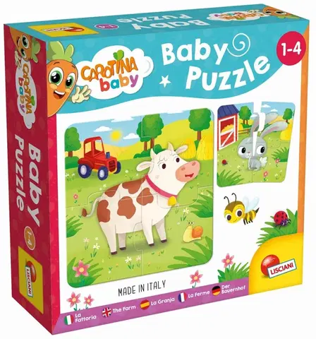 Hračky puzzle LISCIANIGIOCH - Carotina Baby Puzzle - Farma