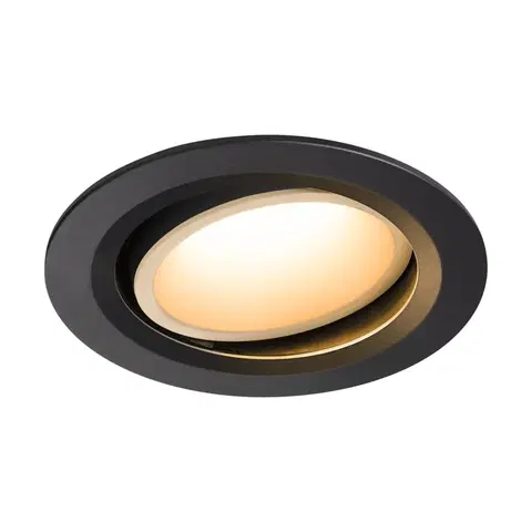 LED podhledová svítidla SLV BIG WHITE NUMINOS MOVE DL L vnitřní LED zápustné stropní svítidlo černá/bílá 2700 K 20° otočné a výkyvné 1003626