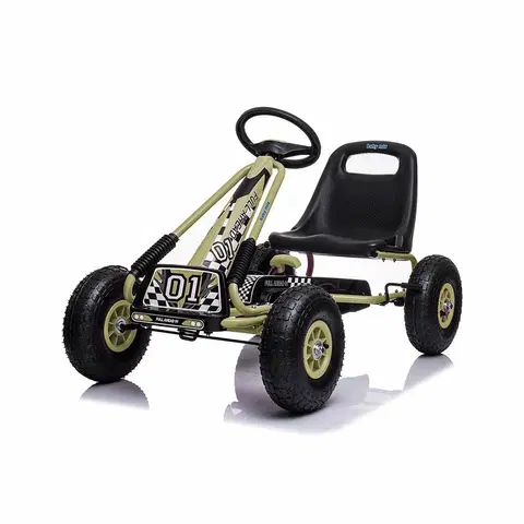 Dětská vozítka a příslušenství Baby Mix Dětská šlapací motokára Go-kart Razor, zelená