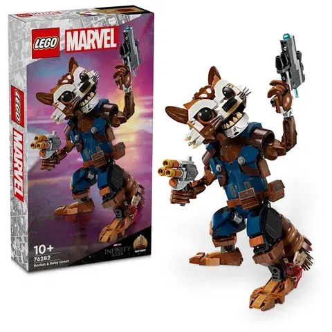Hračky LEGO LEGO -  Marvel 76282 Rocket a malý Groot
