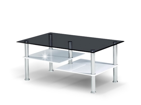 Konferenční stolky TRIVIR konferenční stolek, ocel/sklo