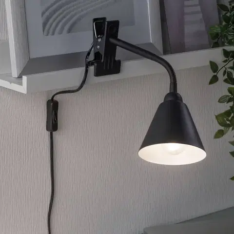 Stolní lampy a lampičky s klipem Paulmann Paulmann Vitis světlo se svorkou, černá