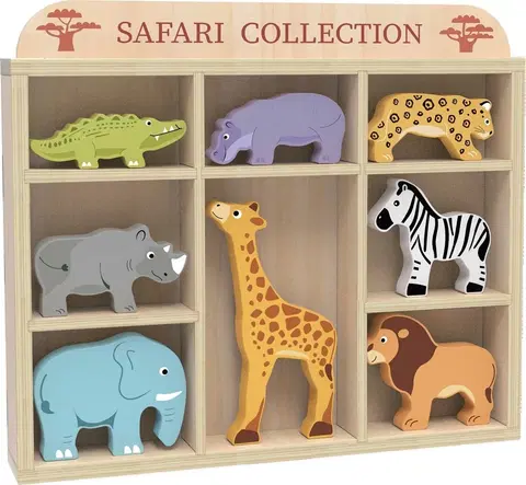 Dřevěné hračky 2Kids Toys Sada zvířátek Godie Safari