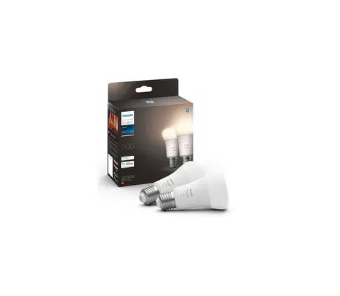Svítidla Philips SADA 2x LED Stmívatelná žárovka Philips Hue WHITE E27/9,5W/230V 2700K 