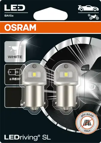 Autožárovky OSRAM LEDRiving SL R5W BA15s 0.5W 12V 6000K 50 lm White 2ks 5007DWP-02B