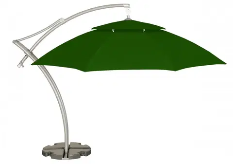 Zahradní slunečníky a doplňky Závěsný slunečník ø 420 cm Zelená