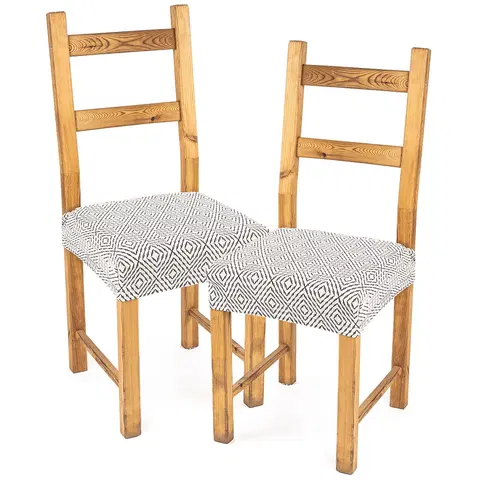 Doplňky do ložnice 4Home Napínací potah na sedák na židli Comfort Plus Geometry, 40 - 50 cm, sada 2 ks