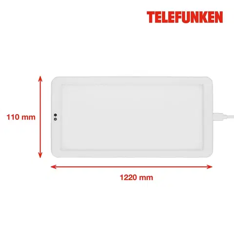 Světlo pod kuchyňskou linku Telefunken LED podhledové světlo Schu senzor 22x11cm bílá 840