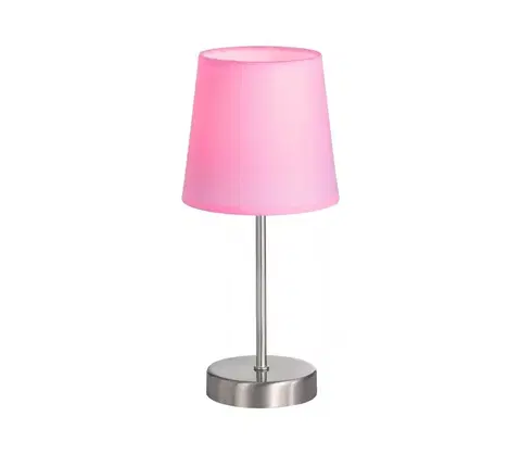 Lampy Wofi Wofi 832401949000 - Stolní lampa CESENA 1xE14/42W/230V růžová 