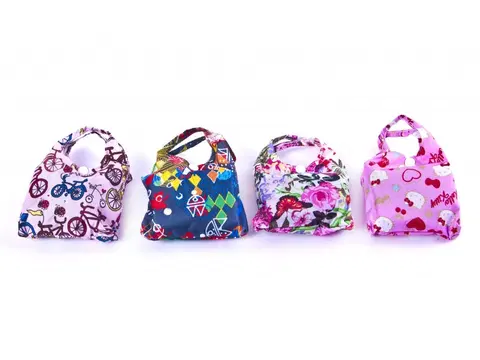 Nákupní tašky a košíky PROHOME - Taška nákupní skládací různé dekory a barvy