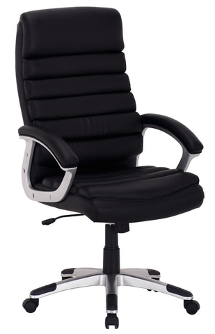 Kancelářské židle Kancelářské křeslo MALEPHORA, černá ekokůže