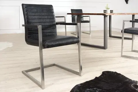 Luxusní jídelní židle Estila Retro židle Imperial černá