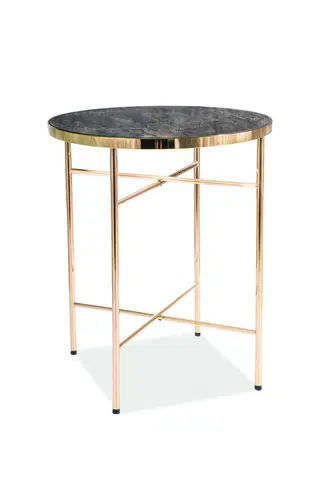 Barové stolky Signal Příruční stolek IBIZA C Barva: zlatá