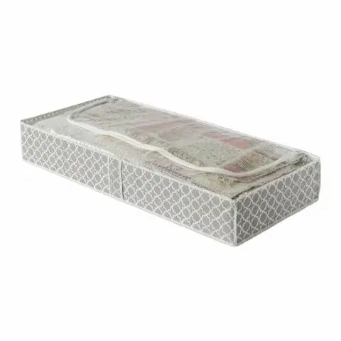 Úložné boxy Compactor Nízký textilní úložný box Compactor - "Madison" 100 x 46 x 16 cm