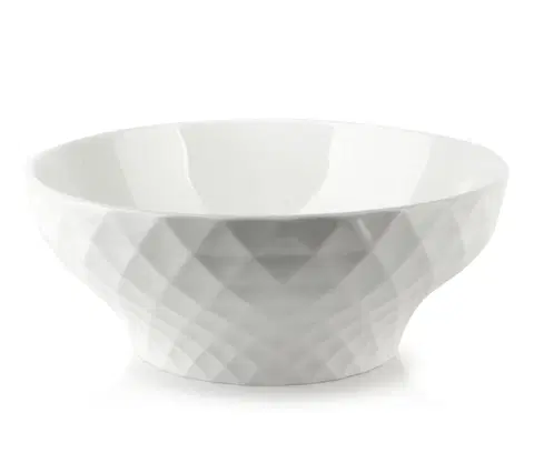 Mísy a misky Affekdesign Porcelánová miska DIAMENT 17,5 x 12,5 cm bílá