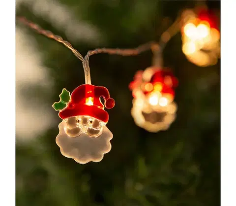Vánoční dekorace  LED Vánoční řetěz 10xLED/2xAA 1,2m teplá bílá 