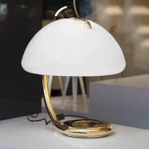 Stolní lampy Martinelli Luce Martinelli Luce Serpente - stolní lampa, zlatá