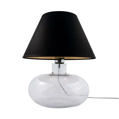 Designové stolní lampy ZUMALINE Stolní lampa MERSIN čirá 5514BKGO