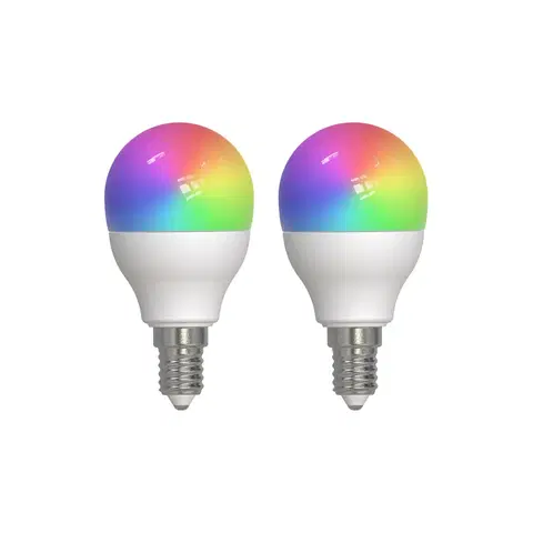 SmartHome LED ostatní žárovky LUUMR Prios Smart LED kapková lampa, E14, 4,9W, CCT, RGB, Tuya, 2 kusy